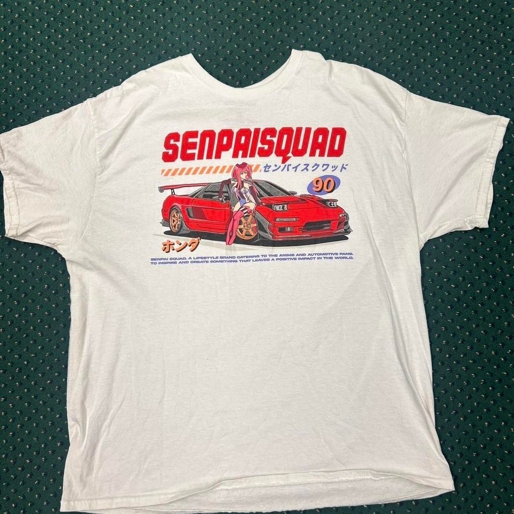 Senpai Squad White 90 Anime T-Shirt Size XL Spencer